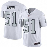 Nike Men & Women & Youth Raiders 51 Bruce Irvin White Color Rush Limited Jersey,baseball caps,new era cap wholesale,wholesale hats